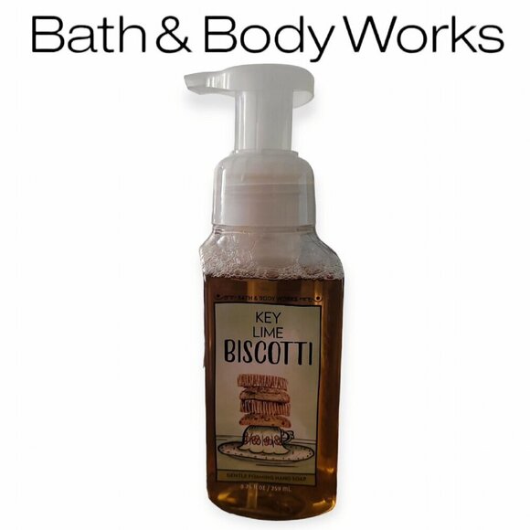 Rare 2019 Bath & Body Works Key Lime Biscotti Foaming Soap - Picture 1 of 3